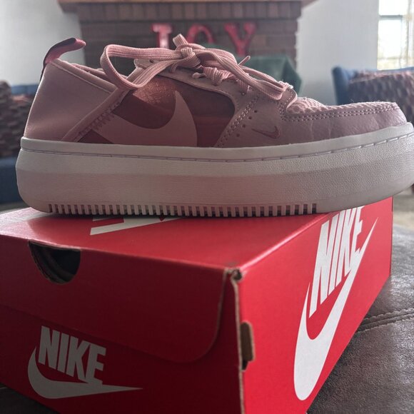 Nike Womens Court Vision Alta TXT 'Rust Pink' - Picture 5 of 11